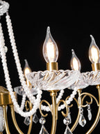 Imperial Pearl Crystal Chandelier