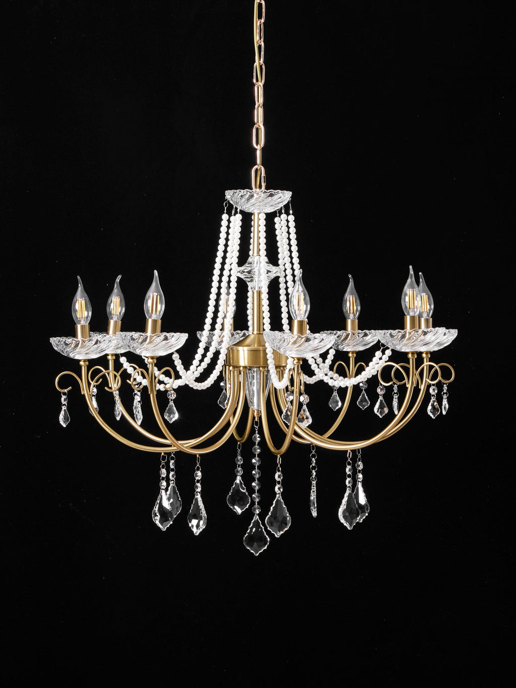 Imperial Pearl Crystal Chandelier