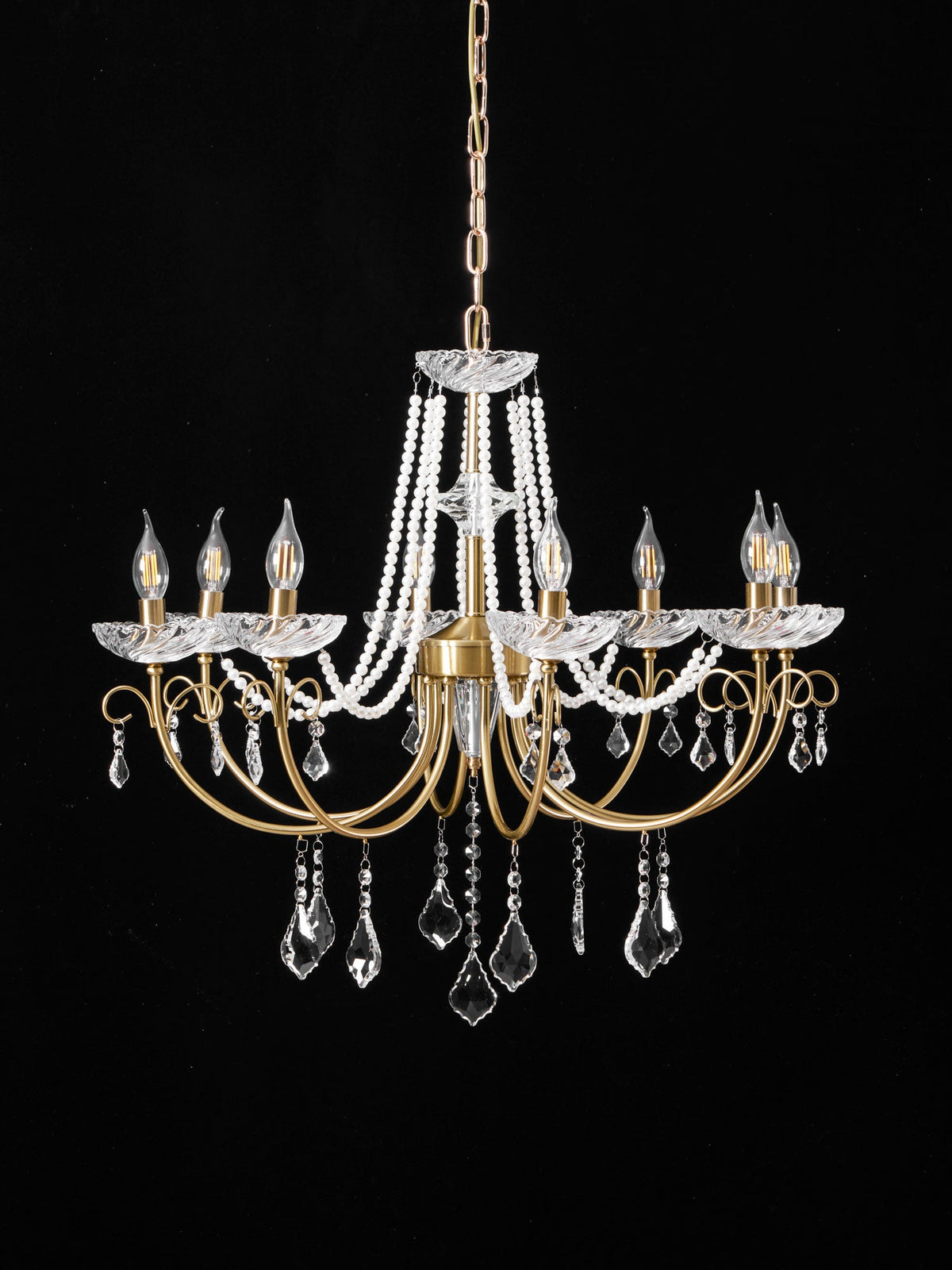 Imperial Pearl Crystal Chandelier