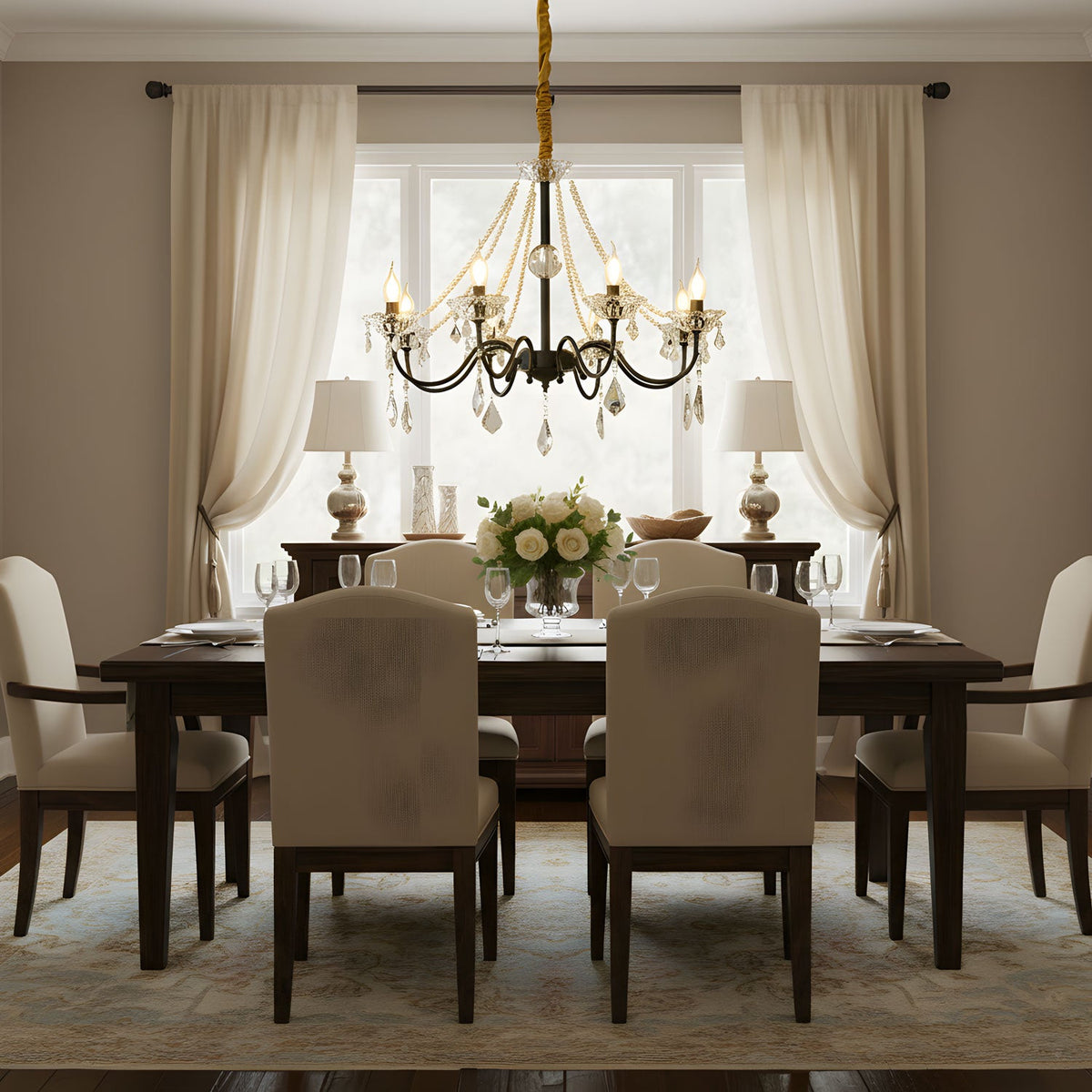 Opulence Crystal Chandelier