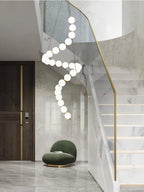 Acrylic Pearl Necklace Chandelier