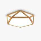 Diamond Wooden Ceiling Lamp