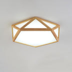 Diamond Wooden Ceiling Lamp