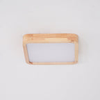 Wooden Geometric Ceiling Light