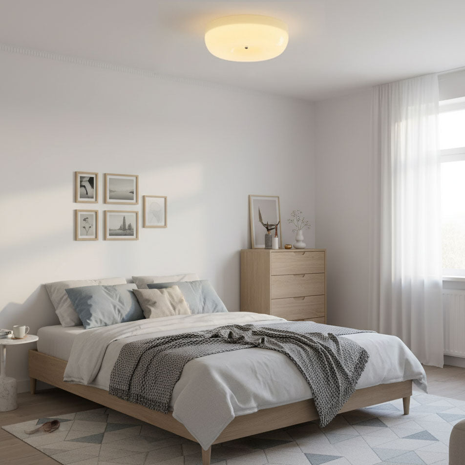 Cream Pudding Ceiling Lamp