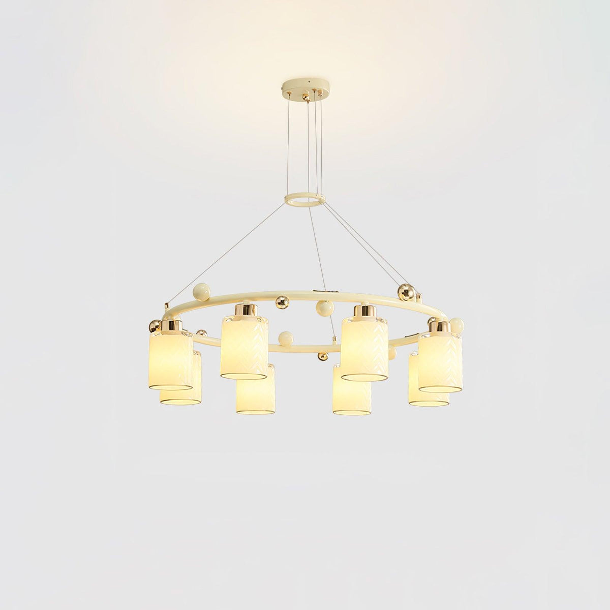 Ring Glass Cup Chandelier