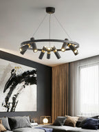 Black Mutil Pipe Chandelier