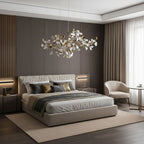 Gold White Leaves Combination Gingko Chandeliers