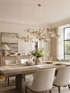 Gold White Leaves Combination Gingko Chandeliers