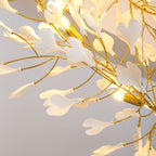 Gold White Leaves Combination Gingko Chandeliers
