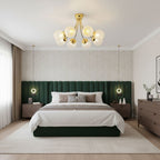 Carved Glass Ceiling Lamp