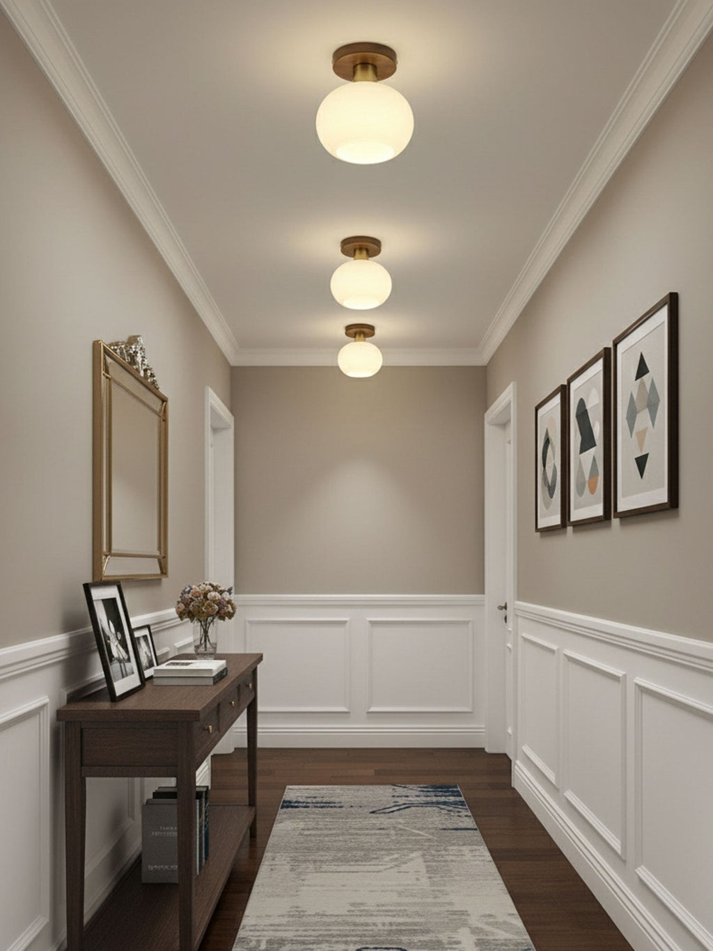 White Shell Ceiling Lamp