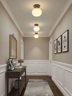 White Shell Ceiling Lamp