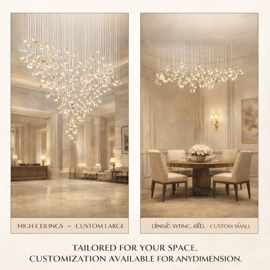 Frosted Petals Frozen Chandelier