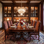 Glass Palmette Transparent Chandelier