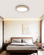Travertine Halo Round Ceiling Lamp