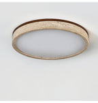 Travertine Halo Round Ceiling Lamp