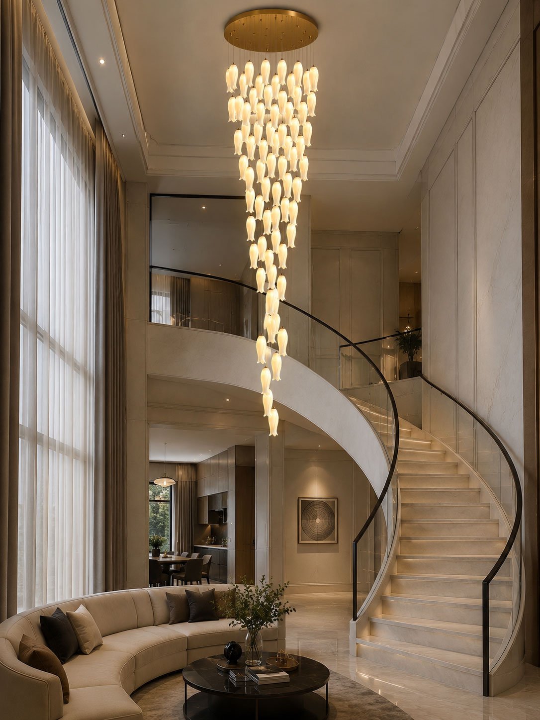 Luma Flora Stairs Chandelier