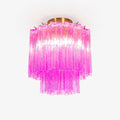 Fiora Purple Glass Ceiling Lamp