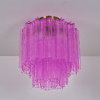 Fiora Purple Glass Ceiling Lamp
