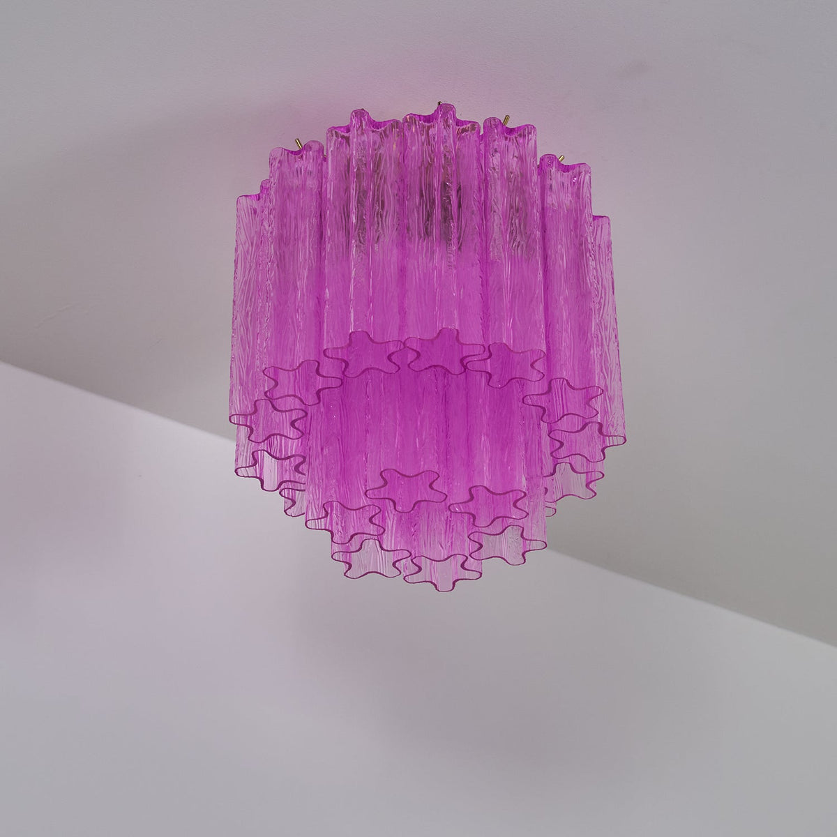 Fiora Purple Glass Ceiling Lamp