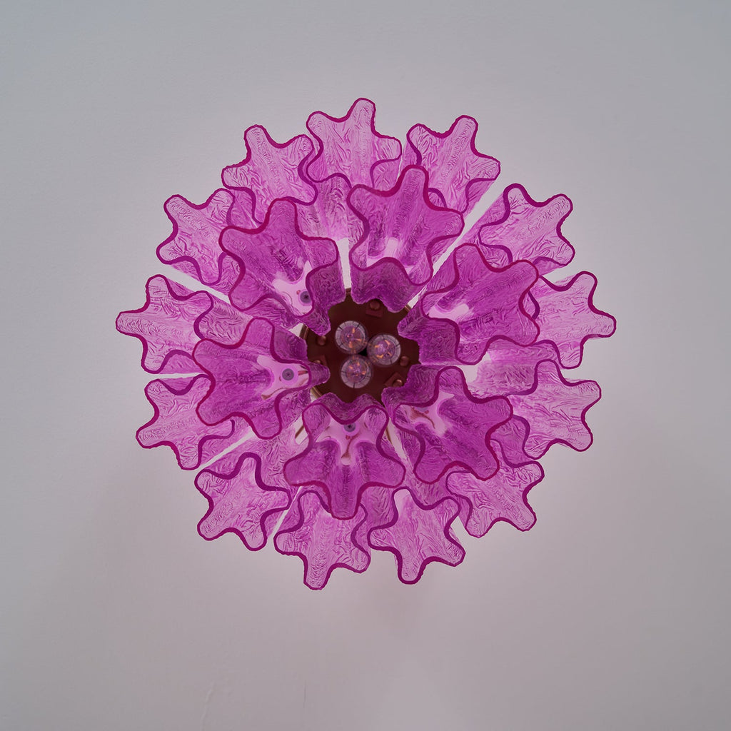 Fiora Purple Glass Ceiling Lamp