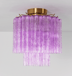 Fiora Purple Glass Ceiling Lamp