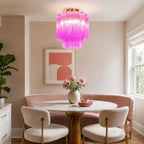 Fiora Purple Glass Ceiling Lamp