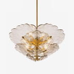 Verdant Petal Glass Chandelier