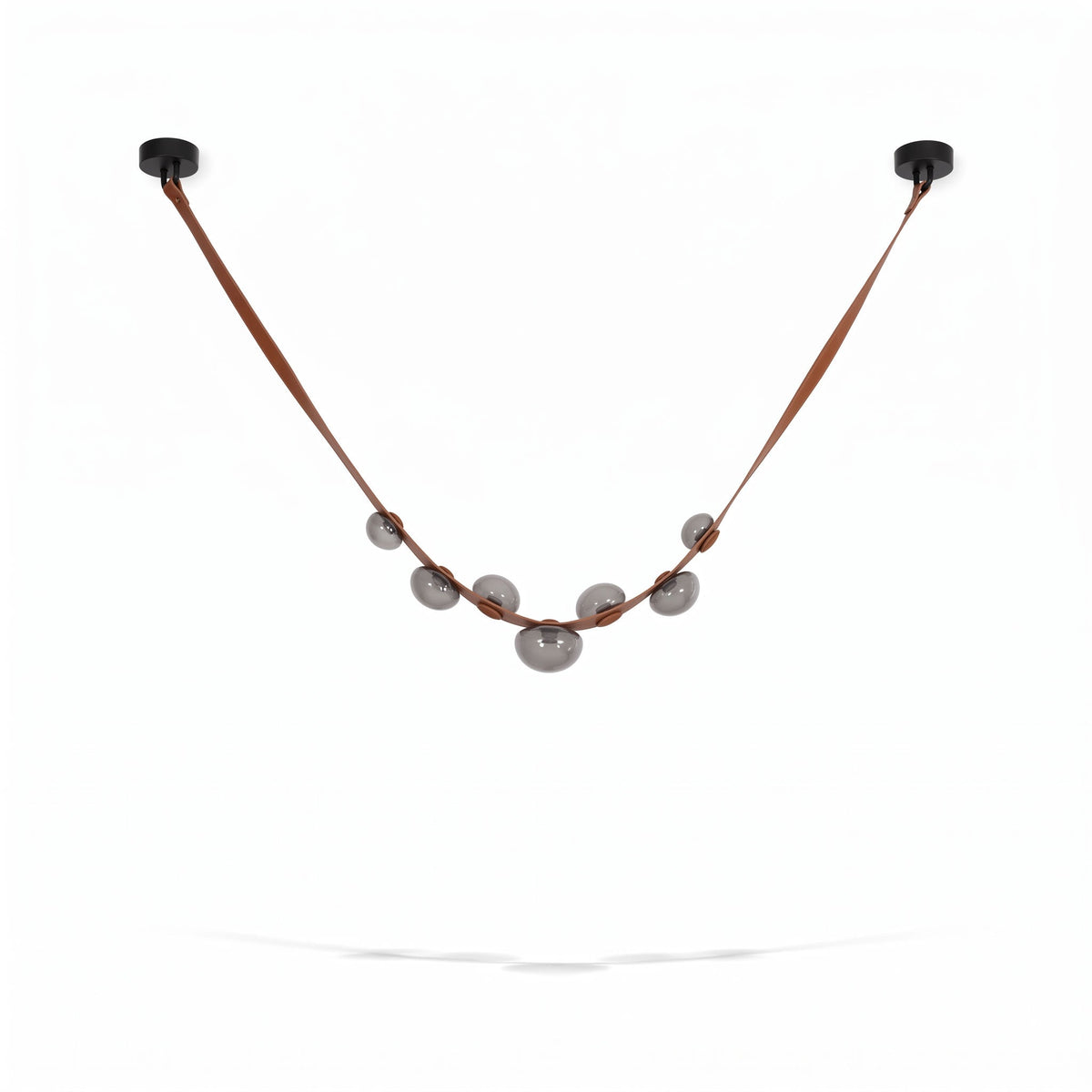 Orvyn Leather Arc Chandelier