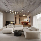 Orvyn Leather Arc Chandelier