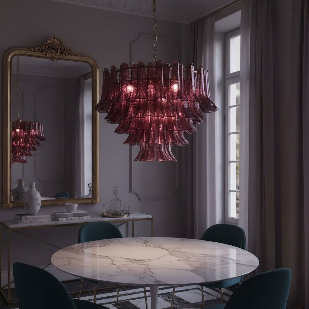 Amethyst Bloom Chandelier