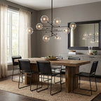 Glass Globe Mobile Chandelier