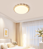 Travertine Scallop Edge Ceiling Light