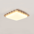 Travertine Scallop Edge Ceiling Light