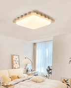Travertine Scallop Edge Ceiling Light
