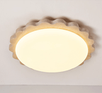 Travertine Scallop Edge Ceiling Light