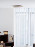 Travertine Scallop Edge Ceiling Light