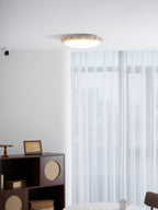 Travertine Scallop Edge Ceiling Light