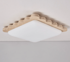Travertine Scallop Edge Ceiling Light