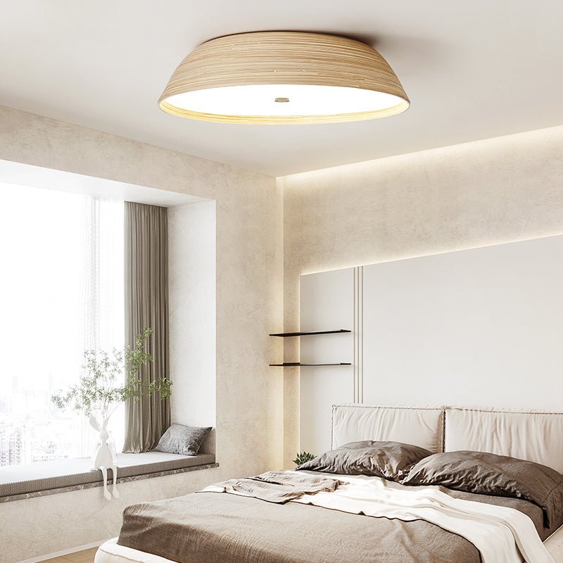 Bamboo Textured Ceiling Lamp