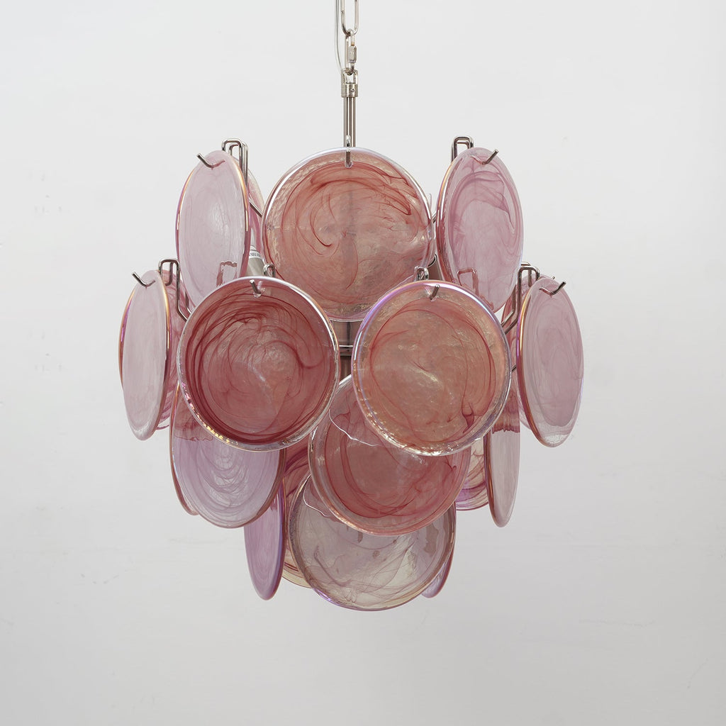 Lunaria Disc Glass Chandelier