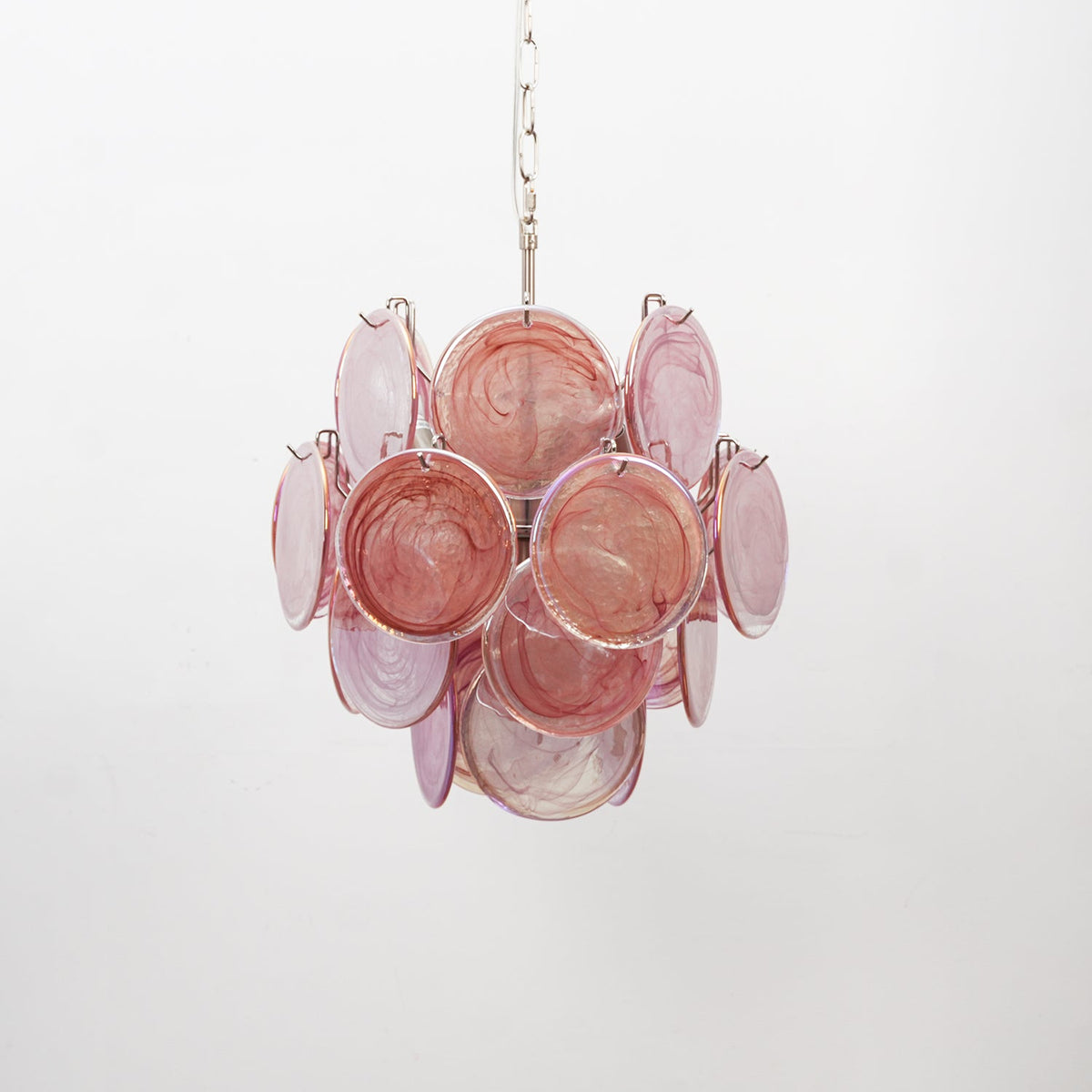 Lunaria Disc Glass Chandelier