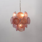Lunaria Disc Glass Chandelier