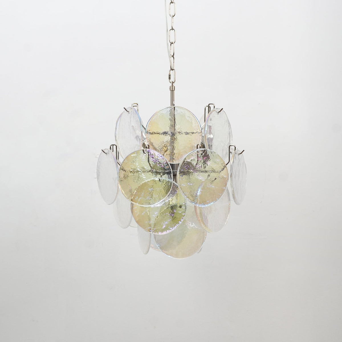 Lunaria Disc Glass Chandelier
