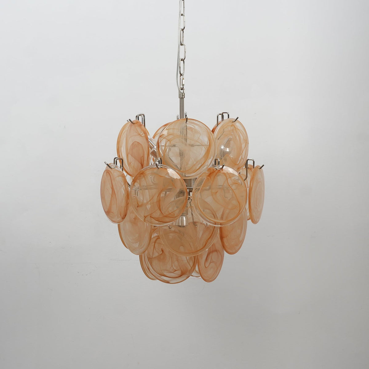 Lunaria Disc Glass Chandelier