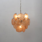 Lunaria Disc Glass Chandelier