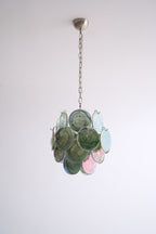 Lunaria Disc Glass Chandelier