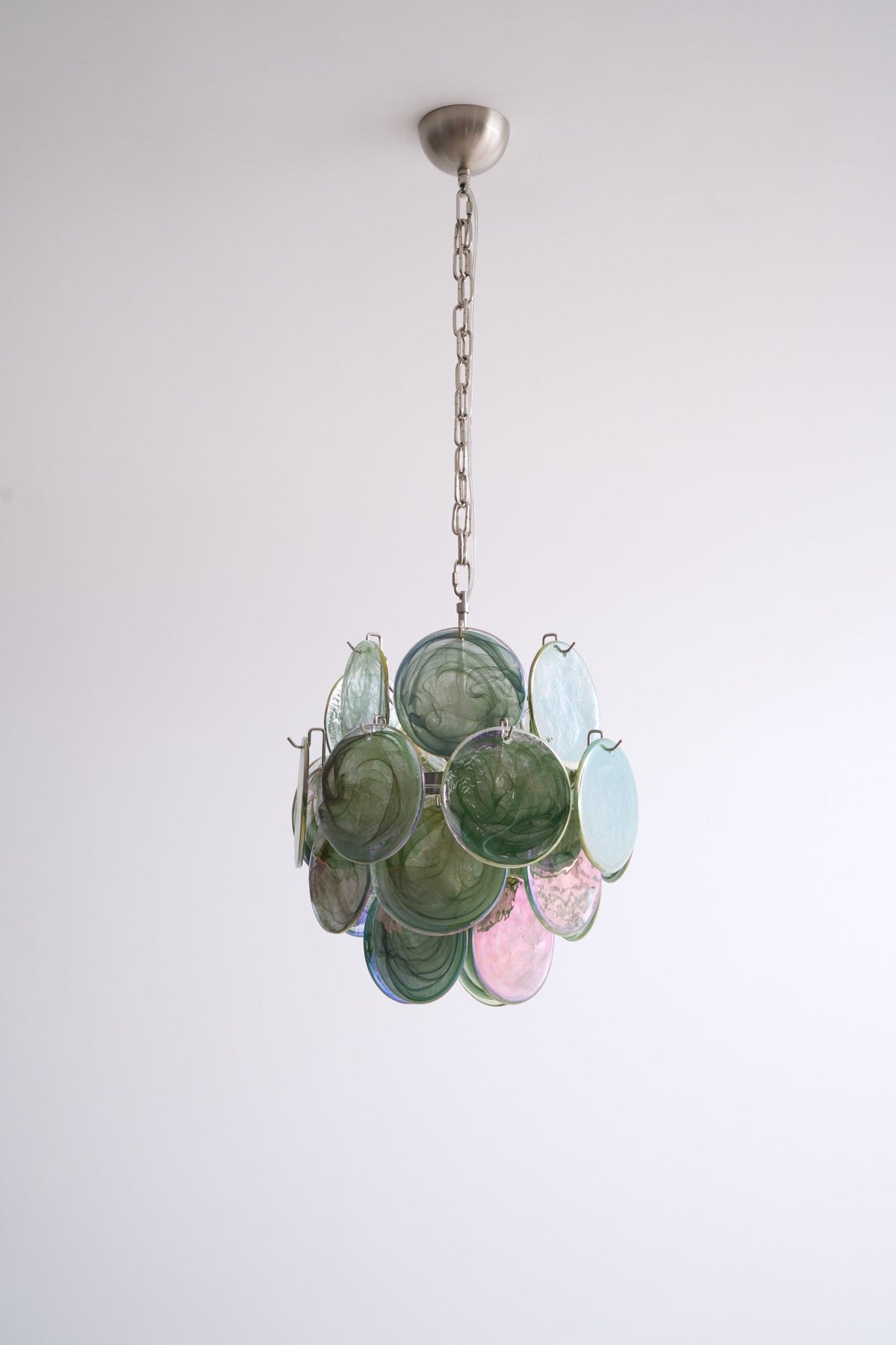 Lunaria Disc Glass Chandelier