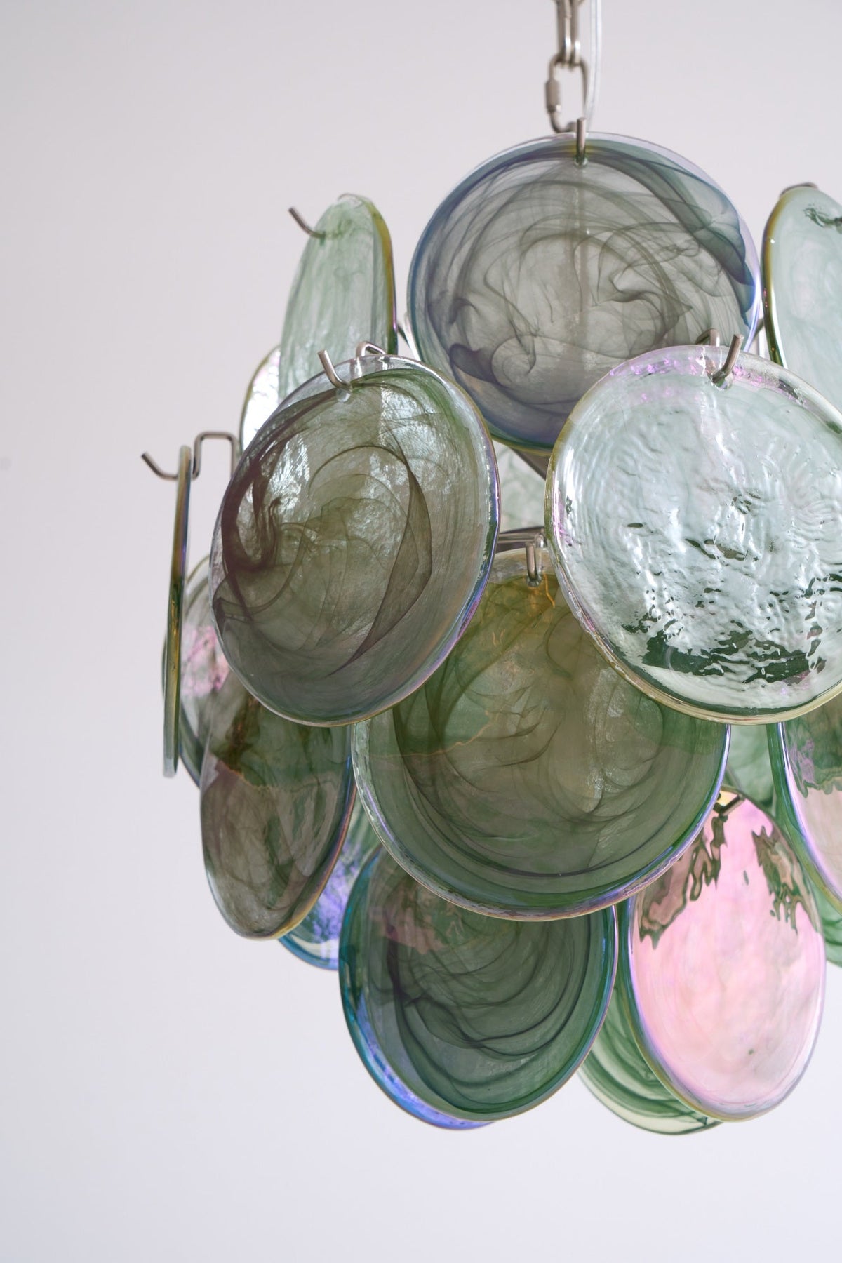Lunaria Disc Glass Chandelier